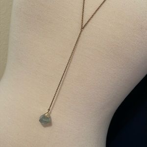 EUC J. Crew Y Necklace with Stone